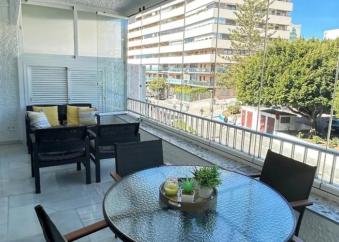 Centrico En Segunda Linea De Playa, Parking, Wifi 609 *